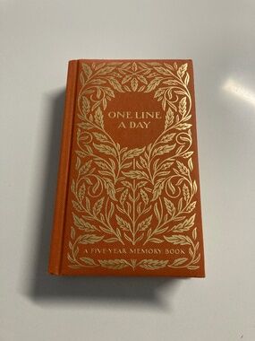 Antique Journal Day Planner One Line A Day Book